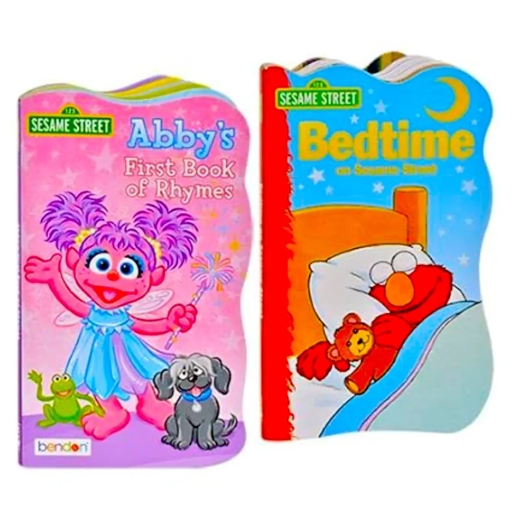 Sesame Street Shaped Board Books First Animals Rhymes Manners Elmo & Friends